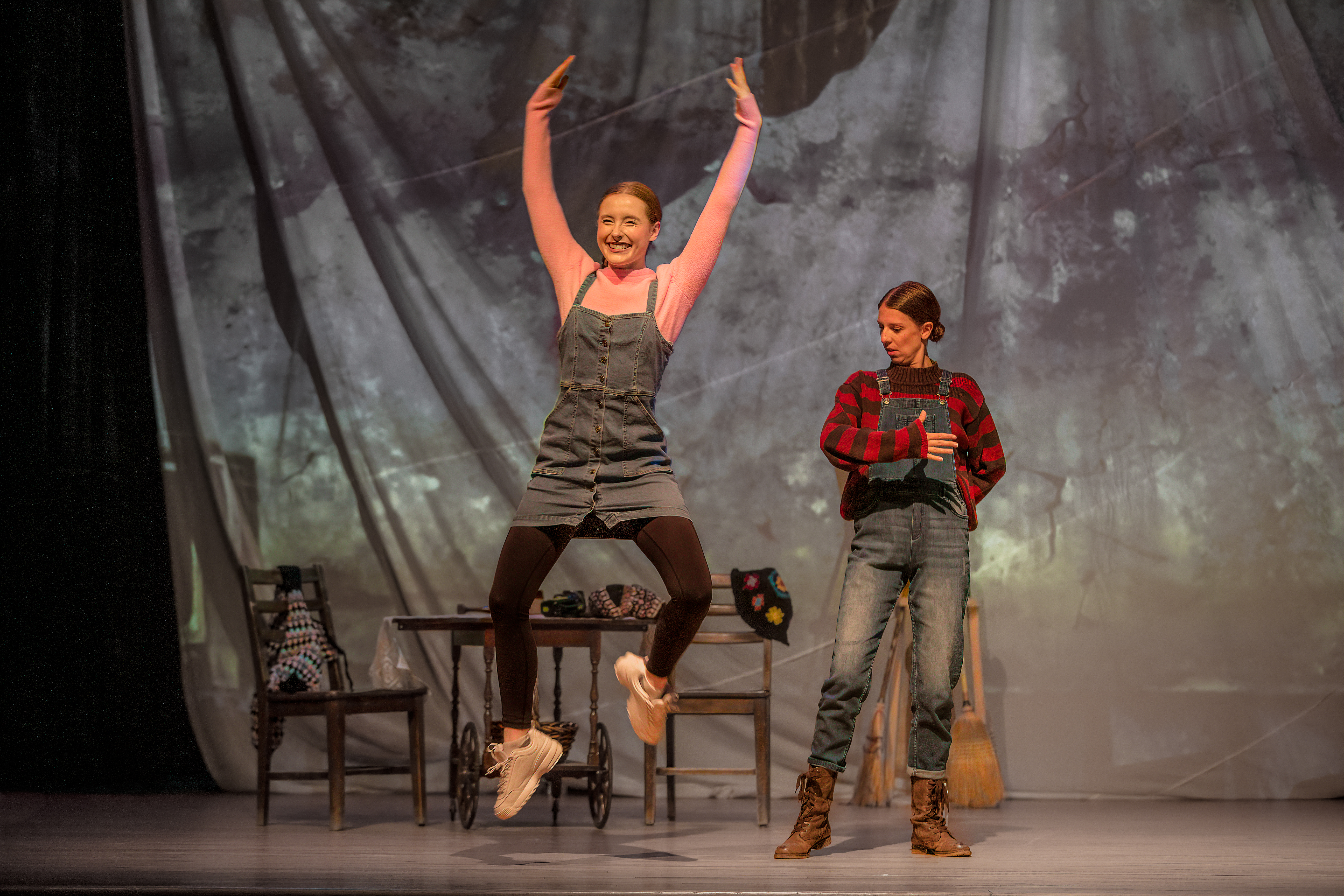 Grace Budoloski performing in Hansel and Gretel as Gretel - Manitoba Underground Opera 2024